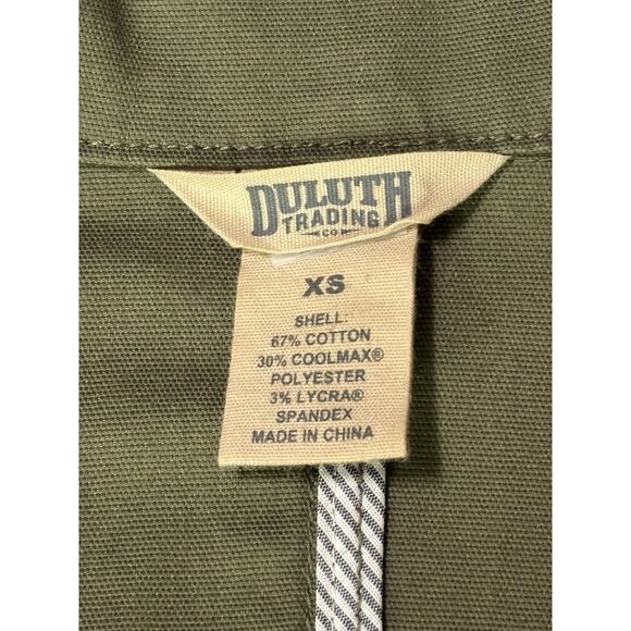 Duluth Trading Co Womens Size XS DuluthFlex Fire Hose Coolmax Vest Green Canvas - Picture 8 of 10